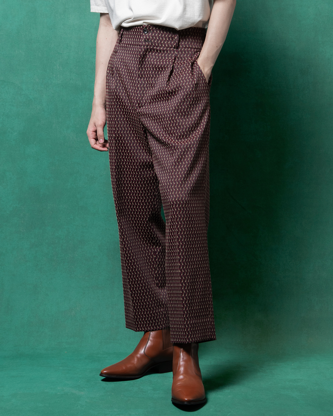 GIO WIDE TROUSERS 詳細画像 Brown×Wine 1