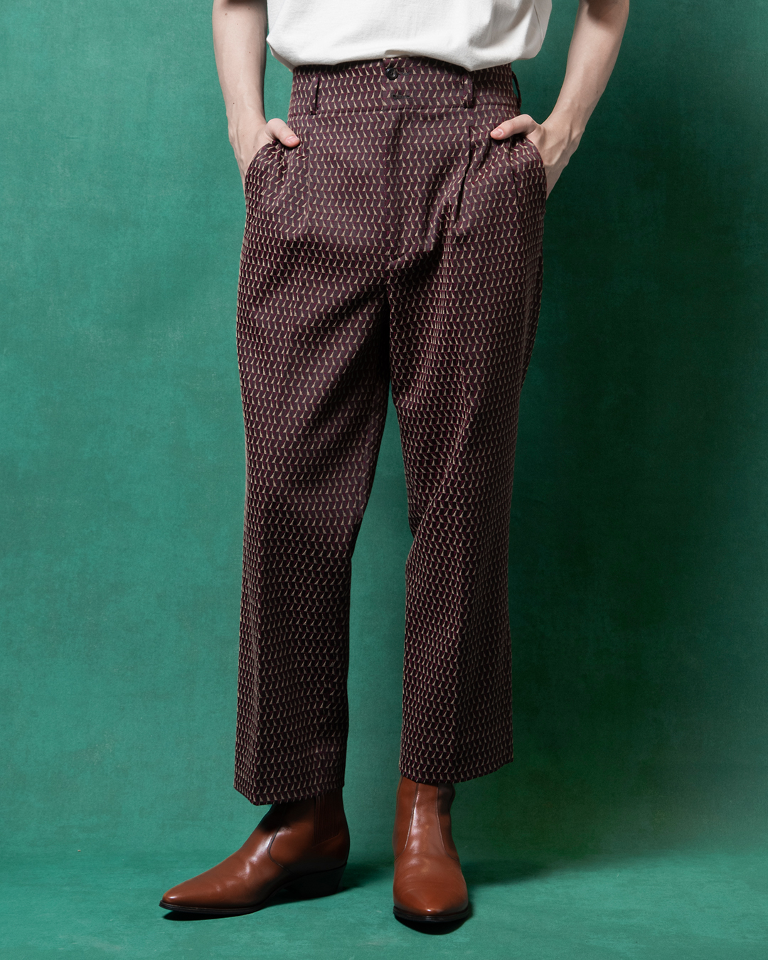 GIO WIDE TROUSERS 詳細画像 Brown×Wine 2