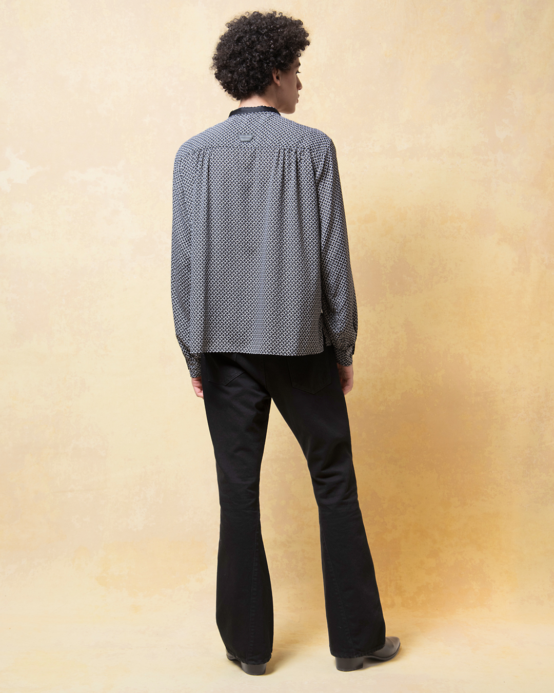 ANTIQUE RIBBON SHIRT 詳細画像 Black 7