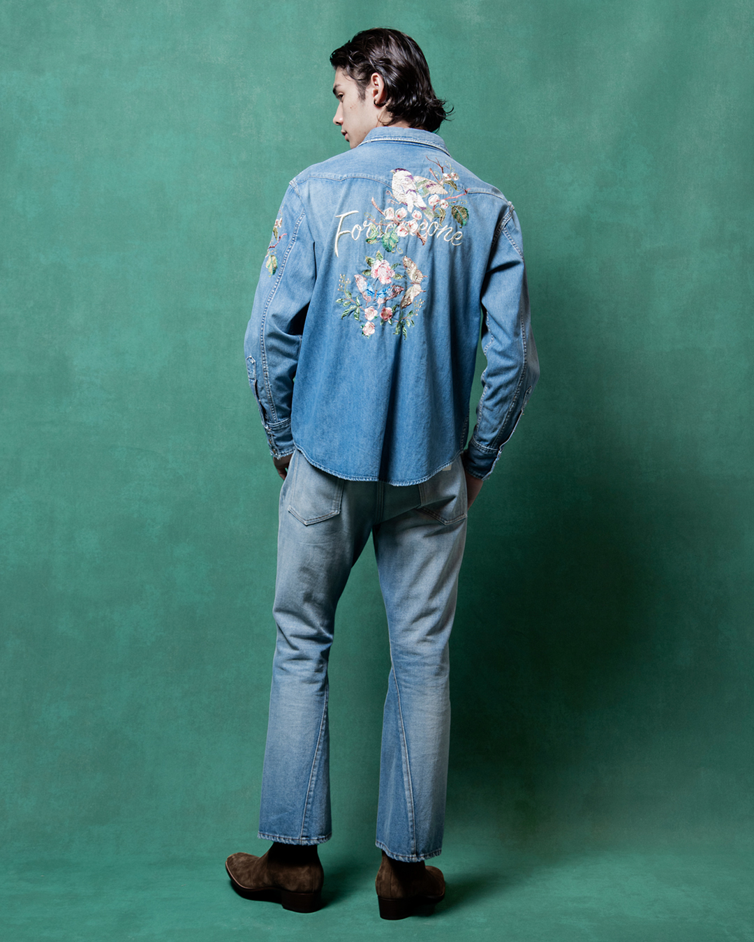 EMBROIDERY COWBOY DENIM SHIRT | FORSOMEONE(フォーサムワン)公式ONLINE STORE