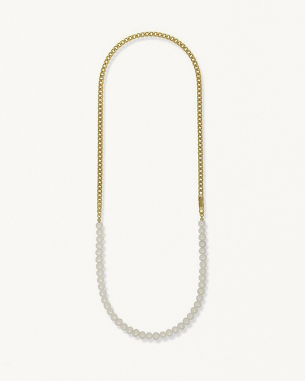 FSO PEARL NECKLACE GOLD 60