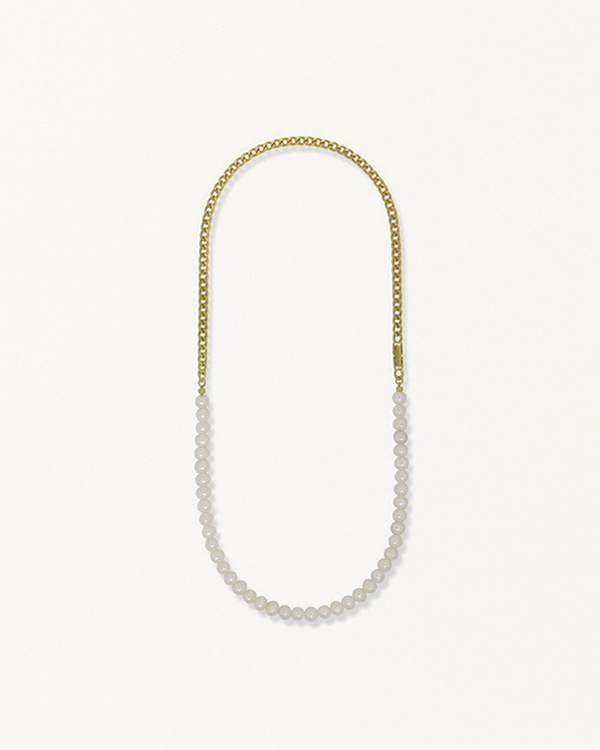 FSO PEARL NECKLACE GOLD 50