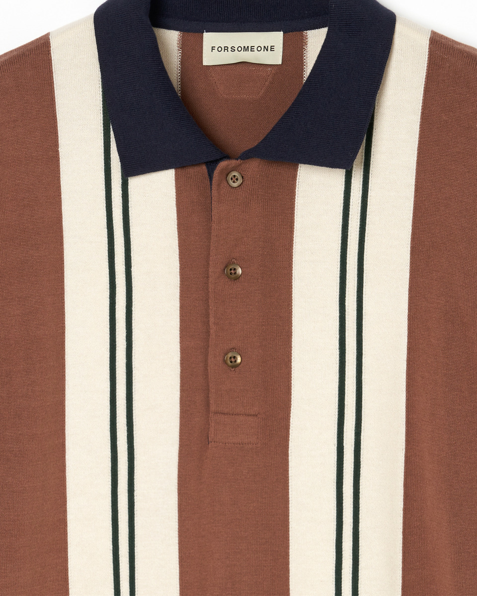 RUDO KNIT POLO 詳細画像 Brown 6