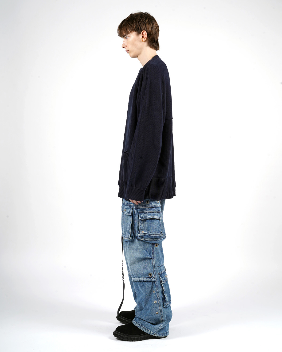 OVERSIZED VINTAGE KNIT 詳細画像 Navy 4