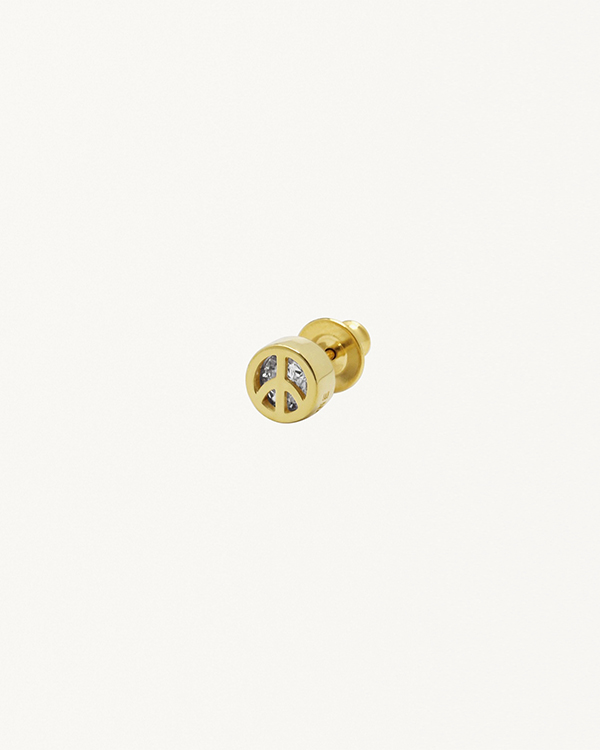 PEACE PIERCING GOLD