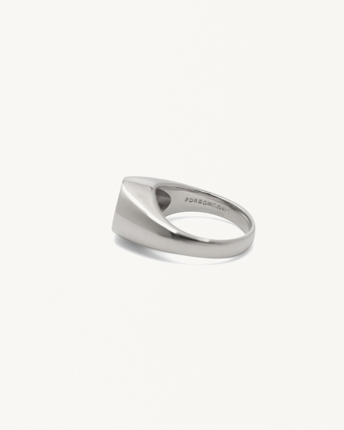 FORSOMEONE PEACE RING SILVER-