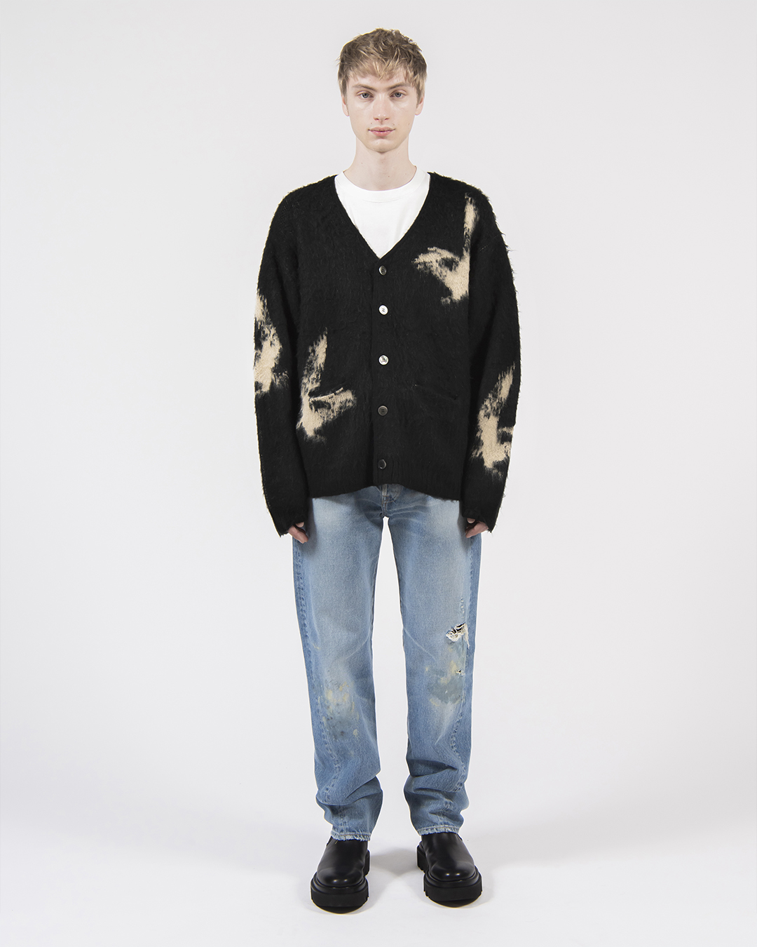 FORSOMEONE EAGLE KNIT CARDIGAN-