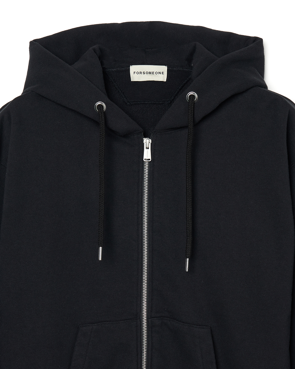 SOLID ZIP HOODIE 詳細画像 Black 7