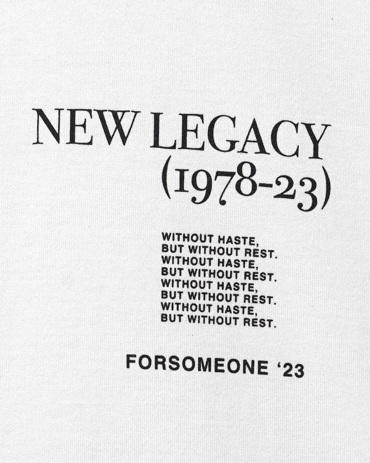 NEW LEGACY TEE | FORSOMEONE(フォーサムワン)公式ONLINE STORE