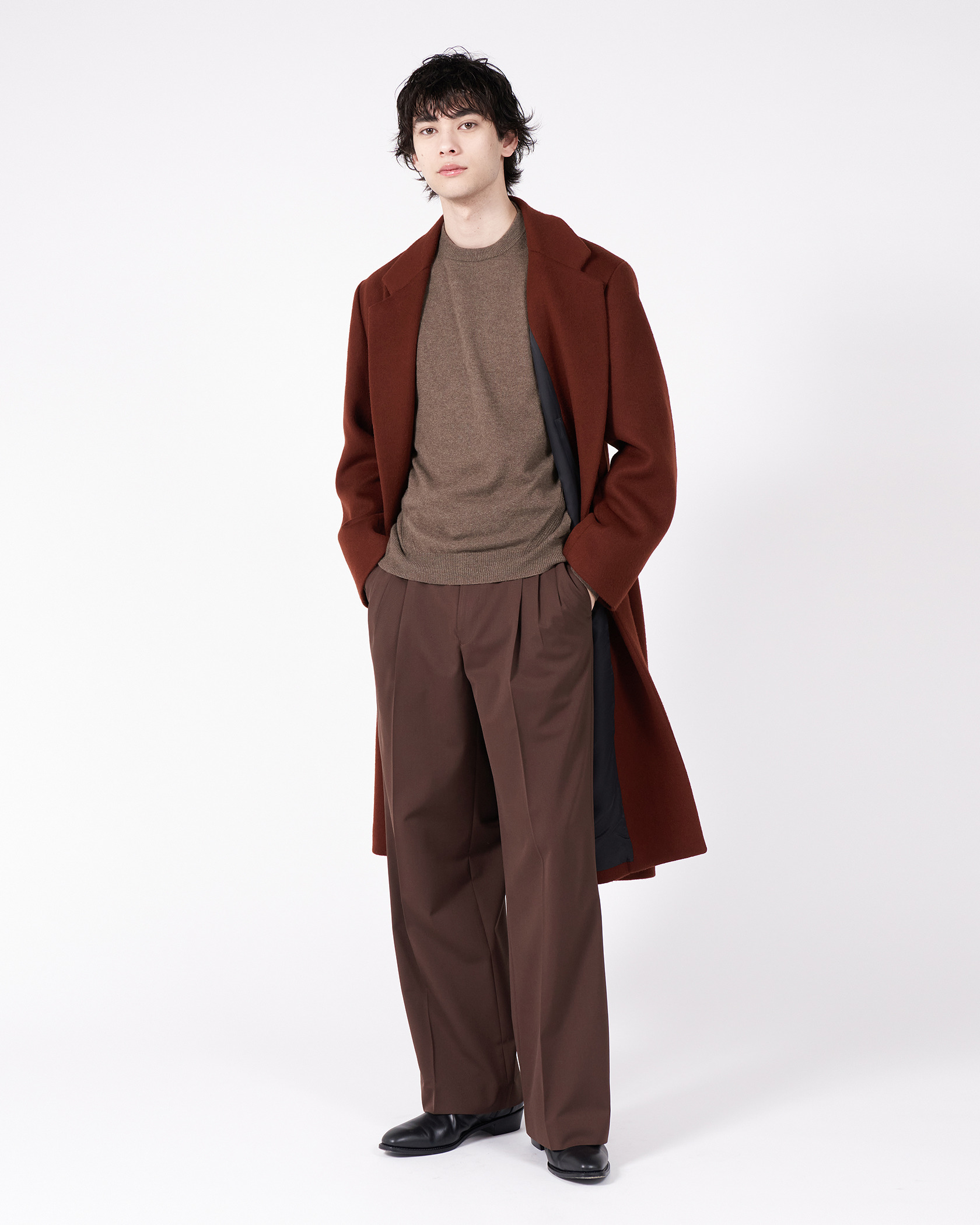 WOOL OVER COAT 詳細画像 Brown 2