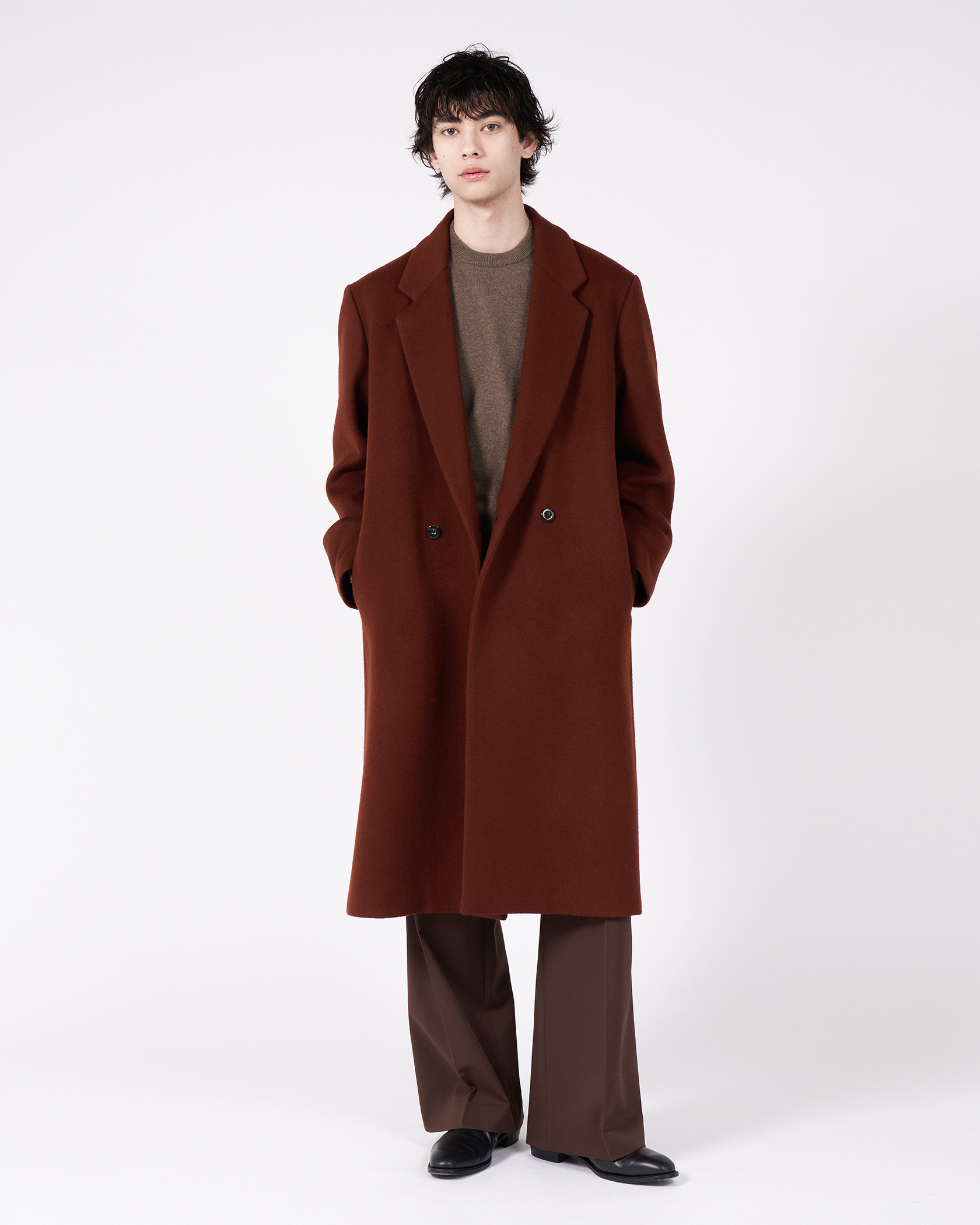 WOOL OVER COAT 詳細画像 Brown 3