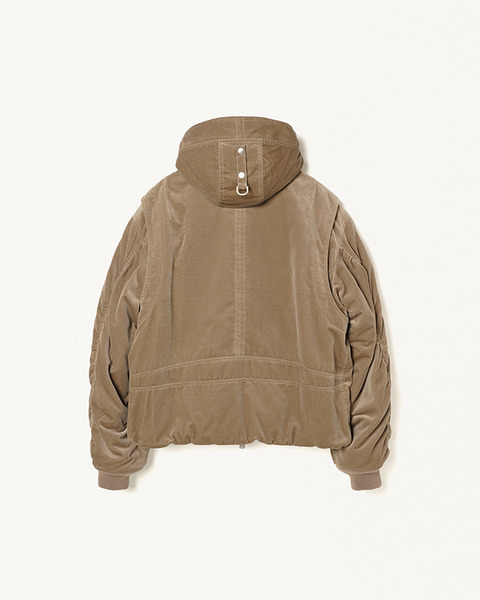 HOODED BOMBER JACKET