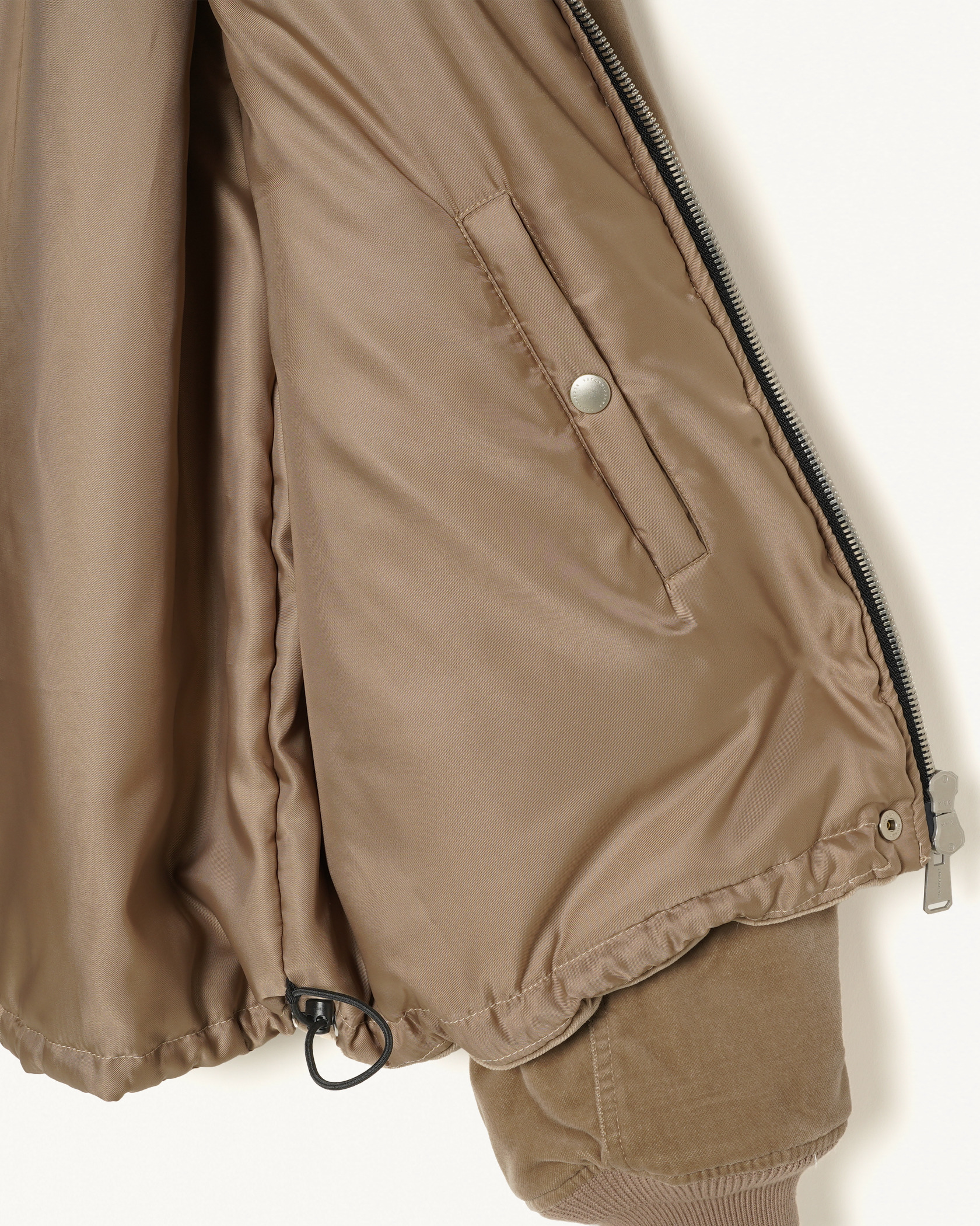 HOODED BOMBER JACKET 詳細画像 Brown 17