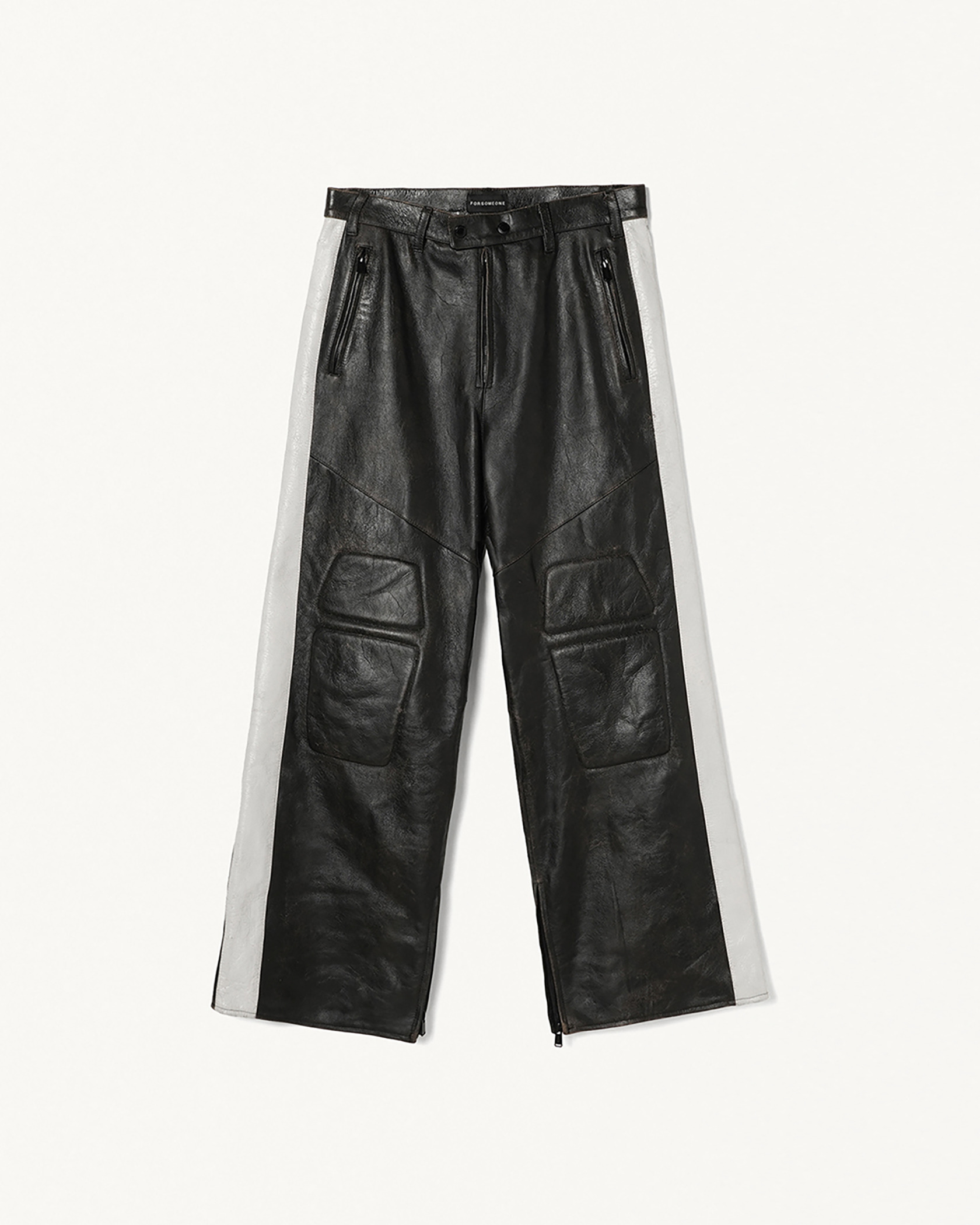 RACING PANTS LEATHER 詳細画像 Black 3