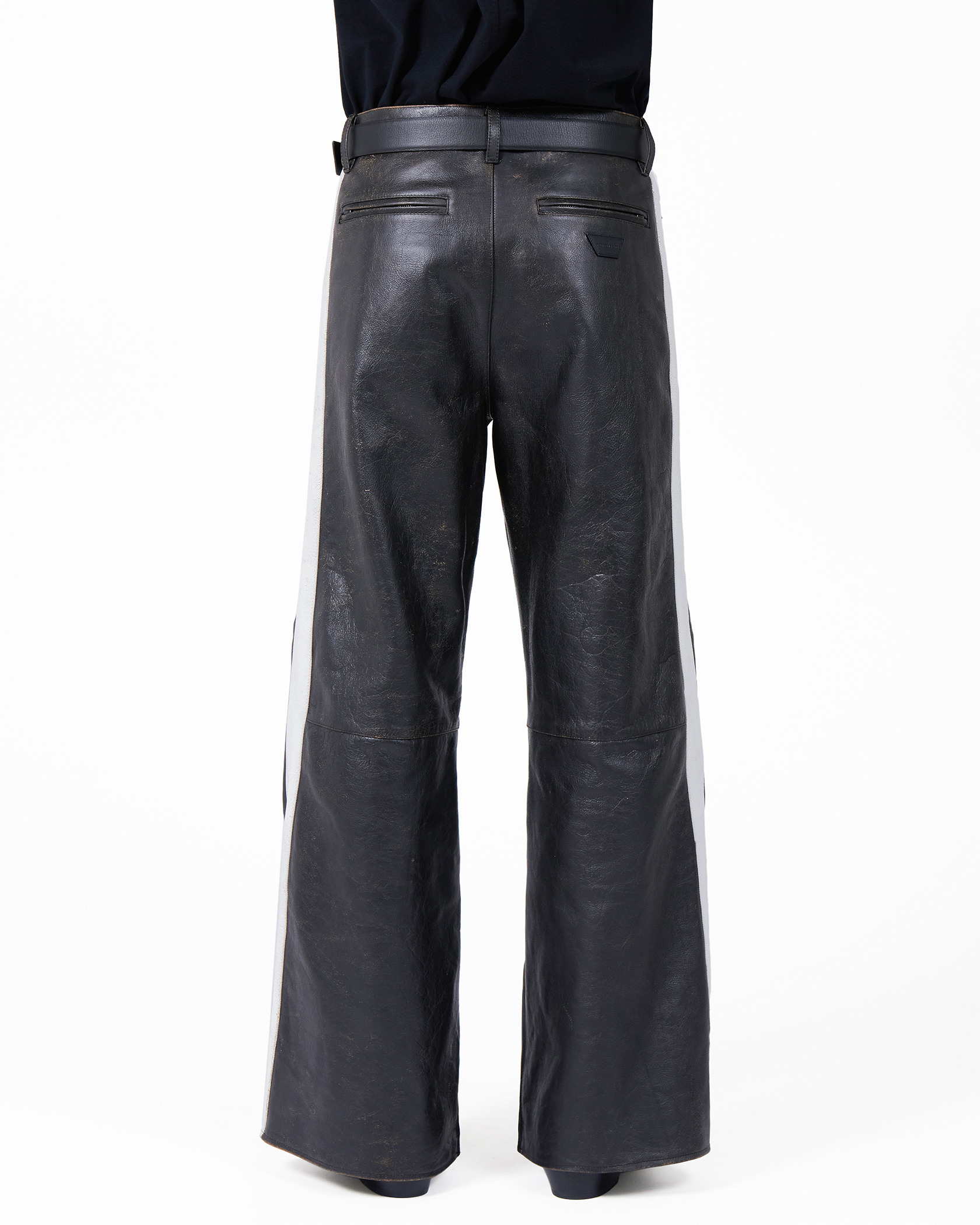 RACING PANTS LEATHER 詳細画像 Black 7