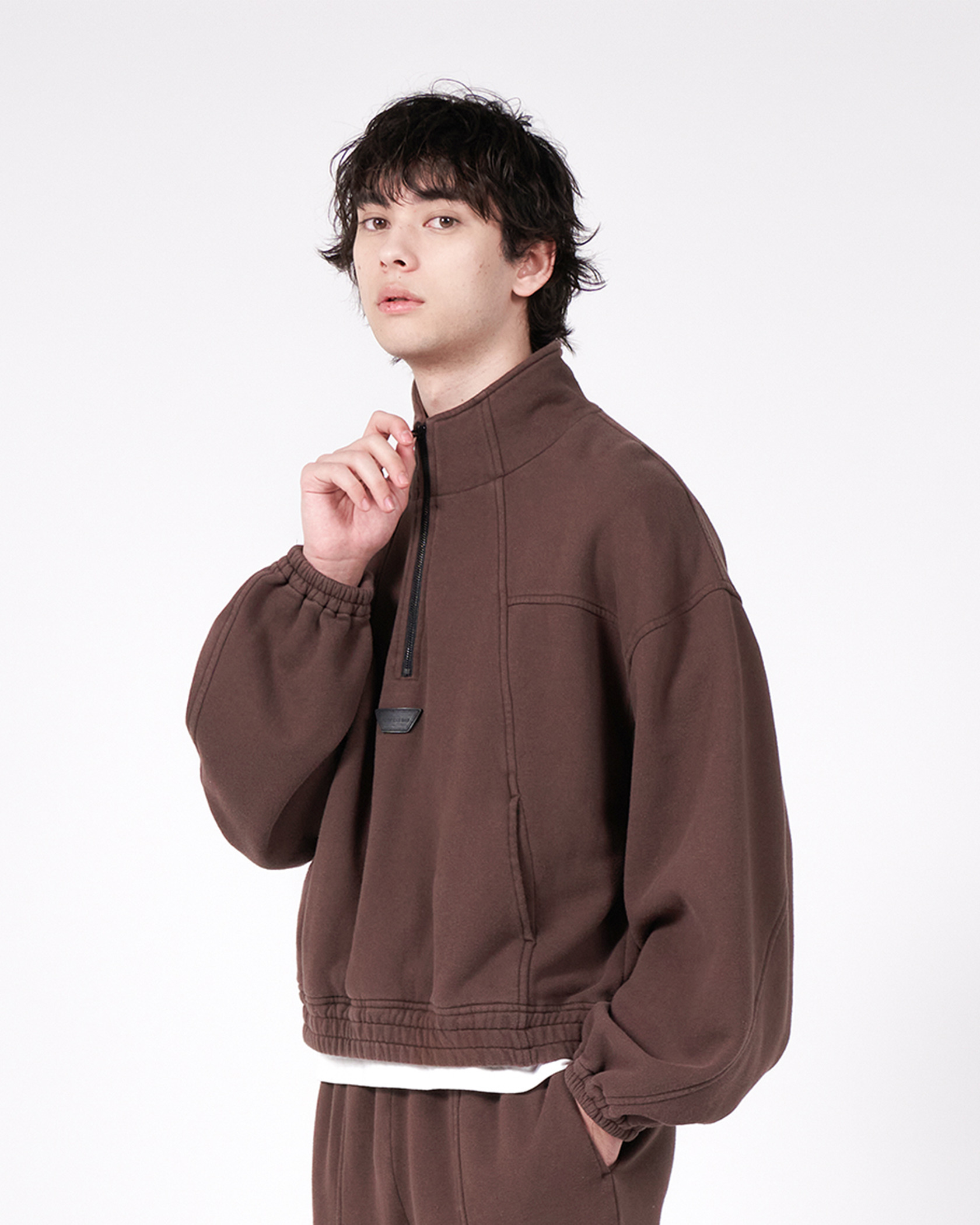 HF ZIP SWEAT 詳細画像 Brown 2