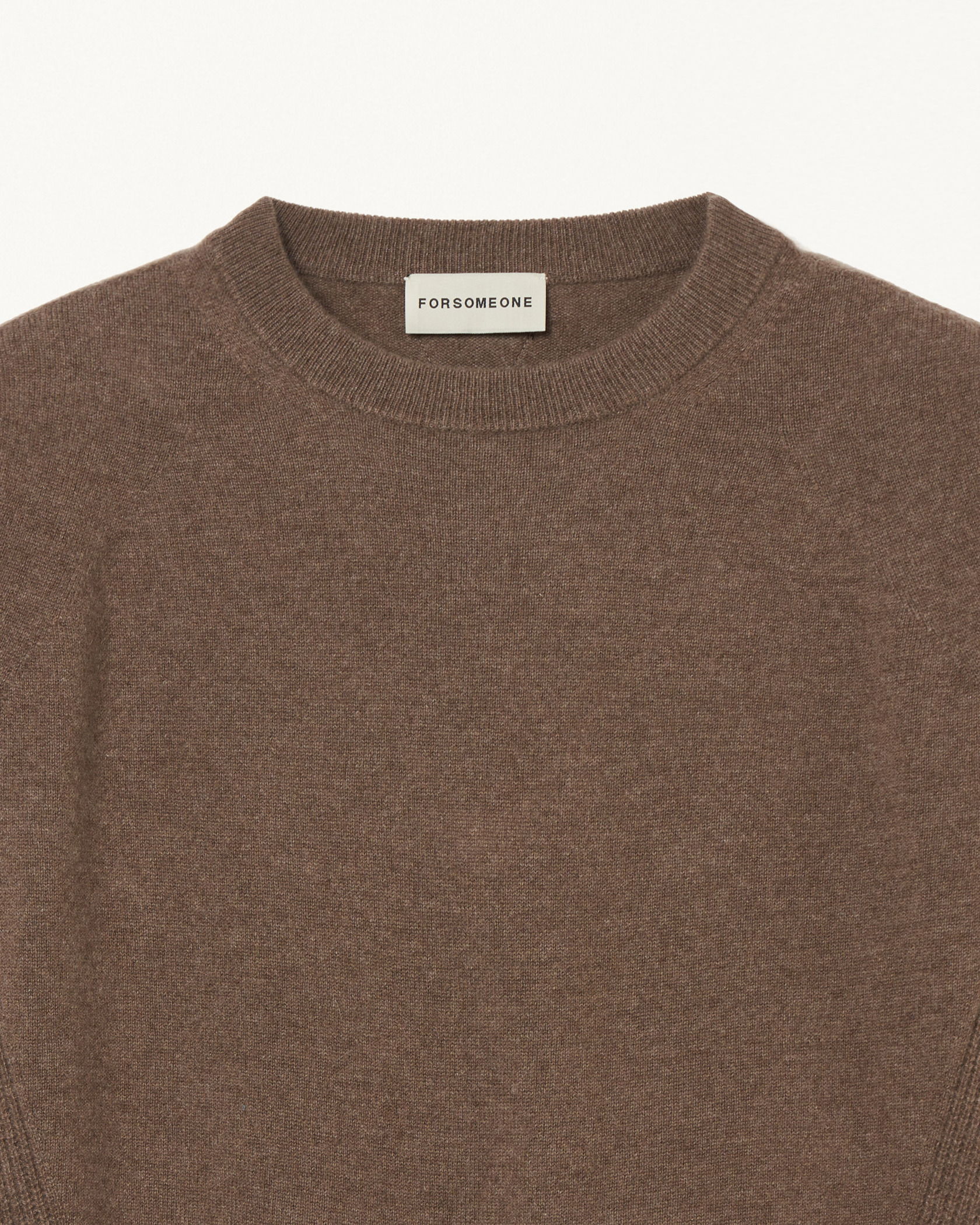 CASHMERE KNIT CREW 詳細画像 Brown 14