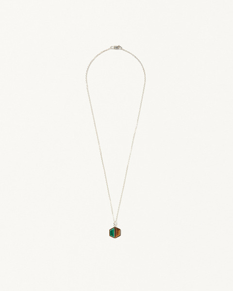 W TM NECKLACE MARACHITE TIGER’S EYE