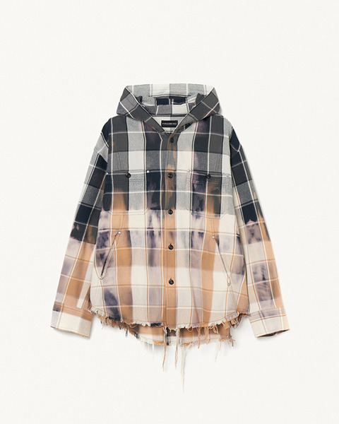 HOODED CHECK SHIRT