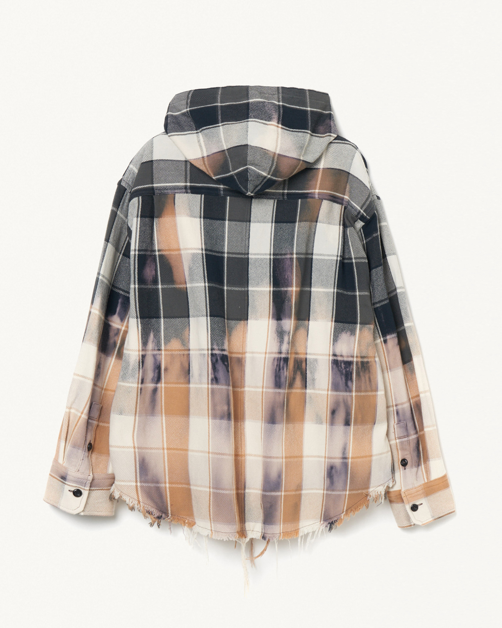 HOODED CHECK SHIRT 詳細画像 Green 4