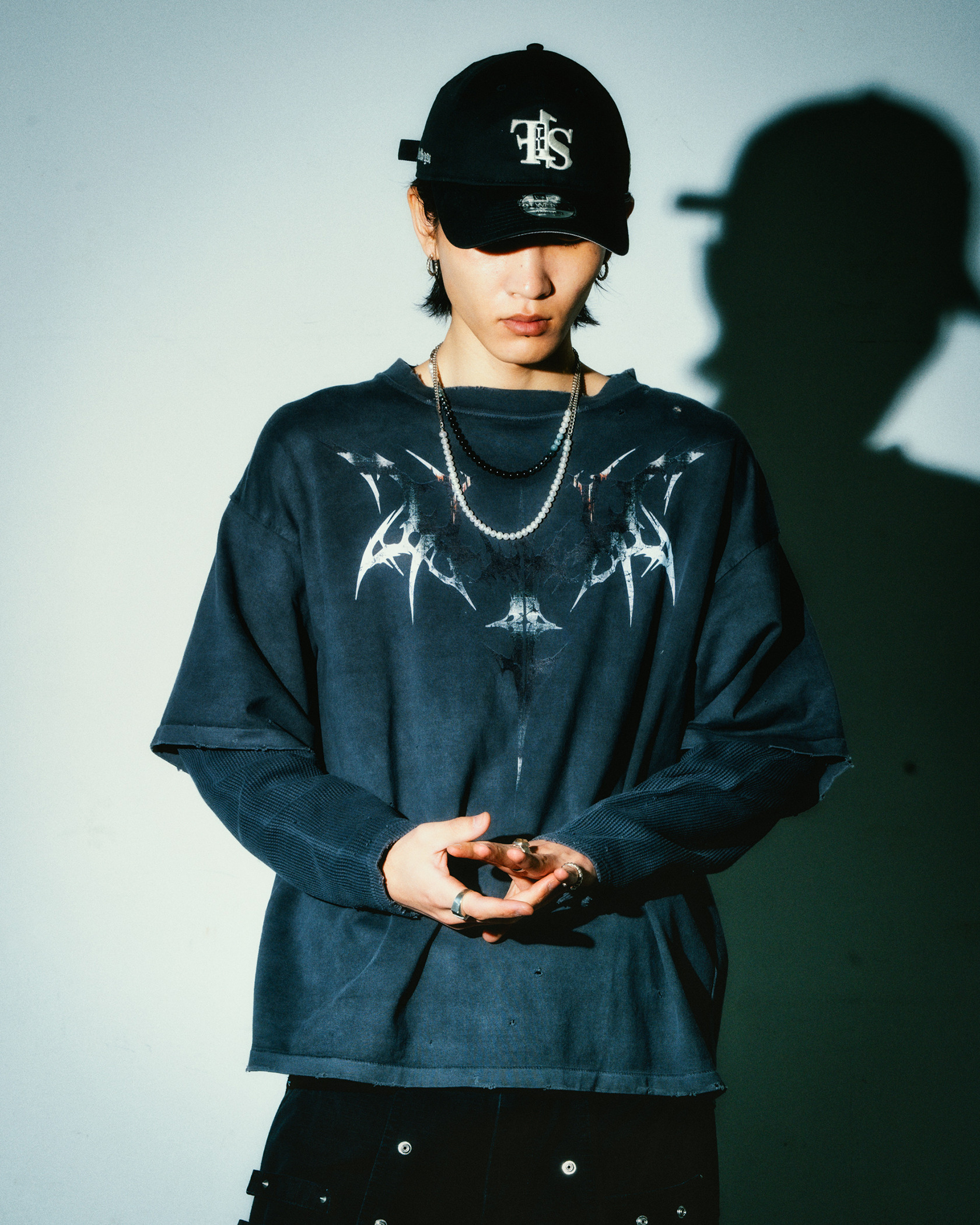 GOTHIC LAYERED LS TEE 詳細画像 Black 15