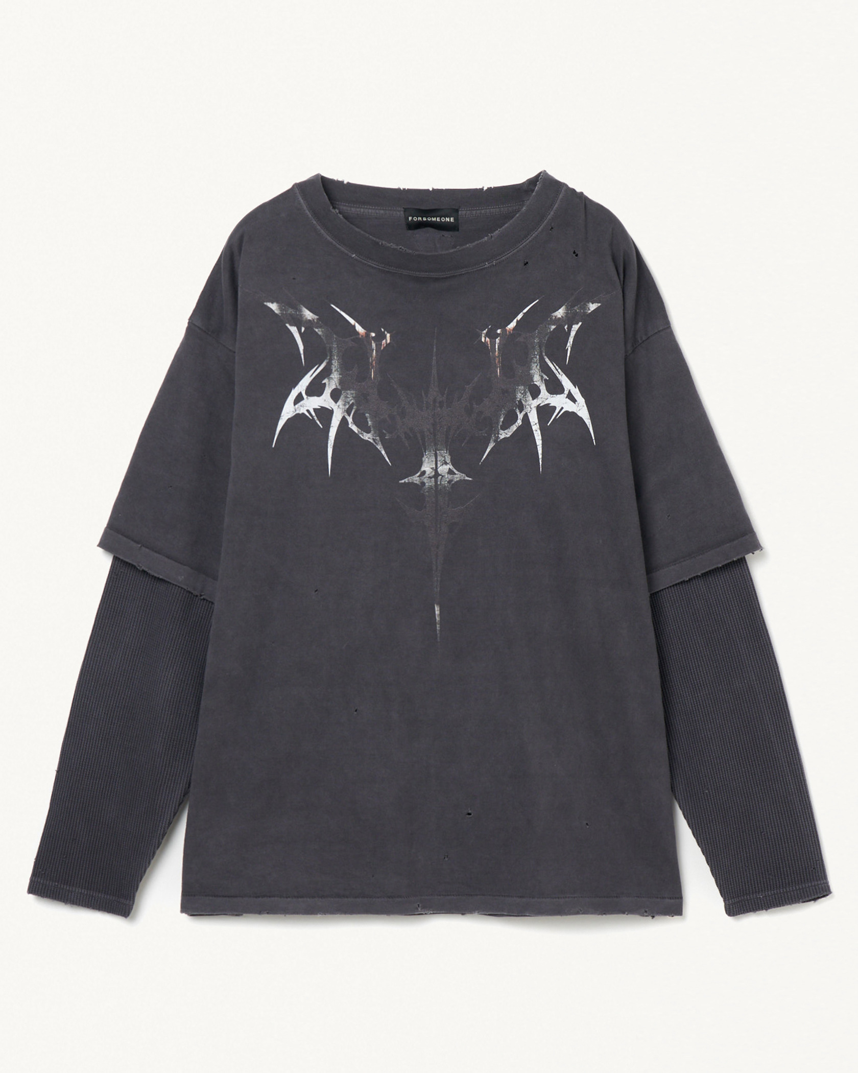 GOTHIC LAYERED LS TEE 詳細画像 Black 2