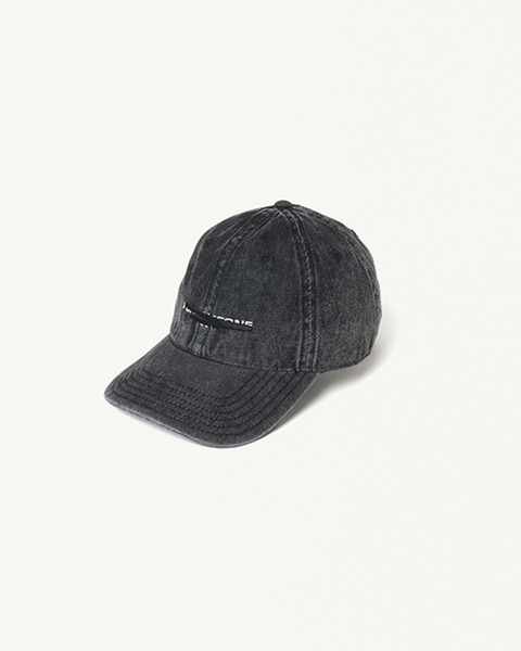 TAPE LOGO BK WASH DENIM CAP