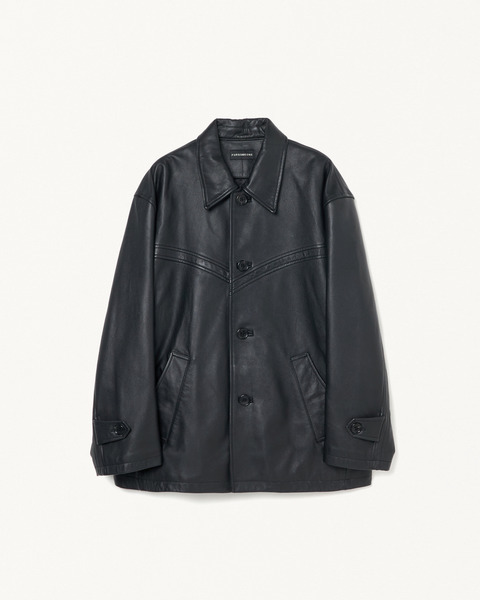 LEATHER CAR COAT 詳細画像