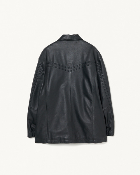 LEATHER CAR COAT 詳細画像
