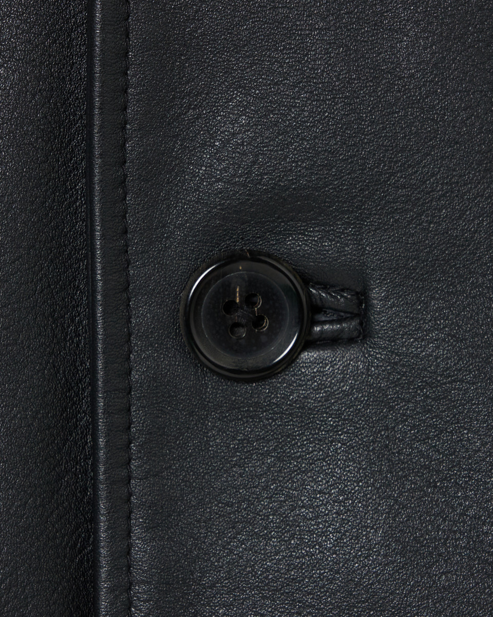 LEATHER CAR COAT 詳細画像 Black 4