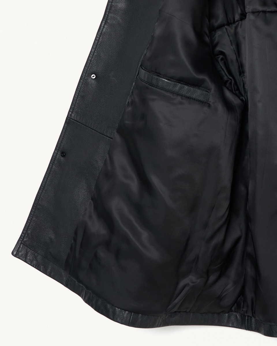 LEATHER CAR COAT 詳細画像 Black 9