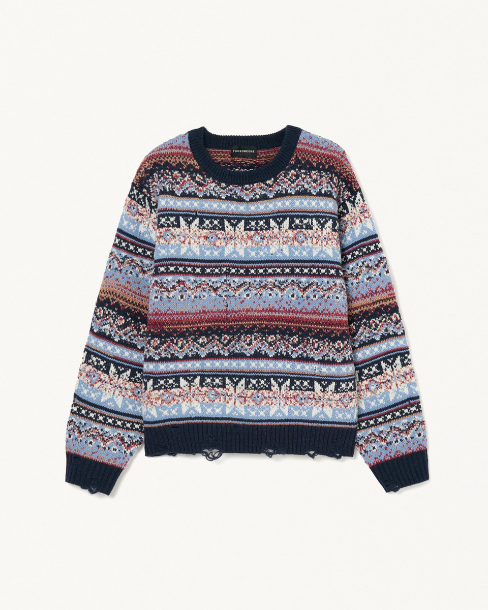 NORDIC GRANGE KNIT 詳細画像 Black 1