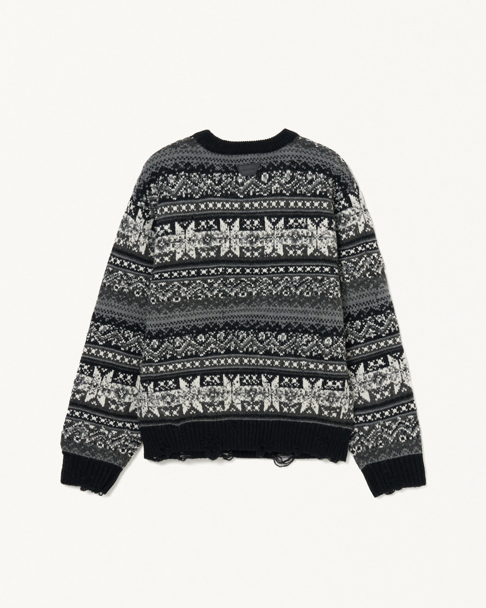 NORDIC GRANGE KNIT 詳細画像 Black 7
