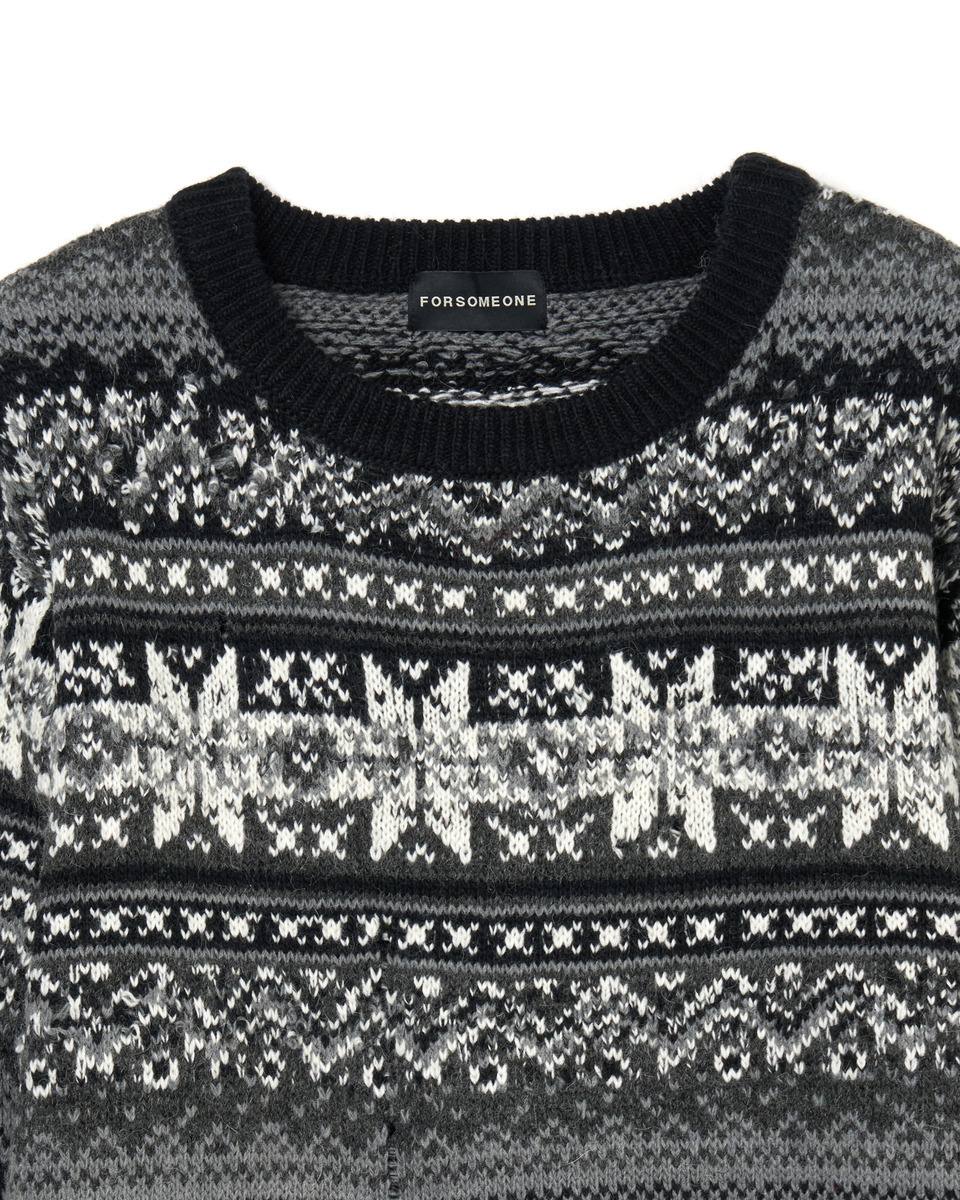 NORDIC GRANGE KNIT 詳細画像 Black 8