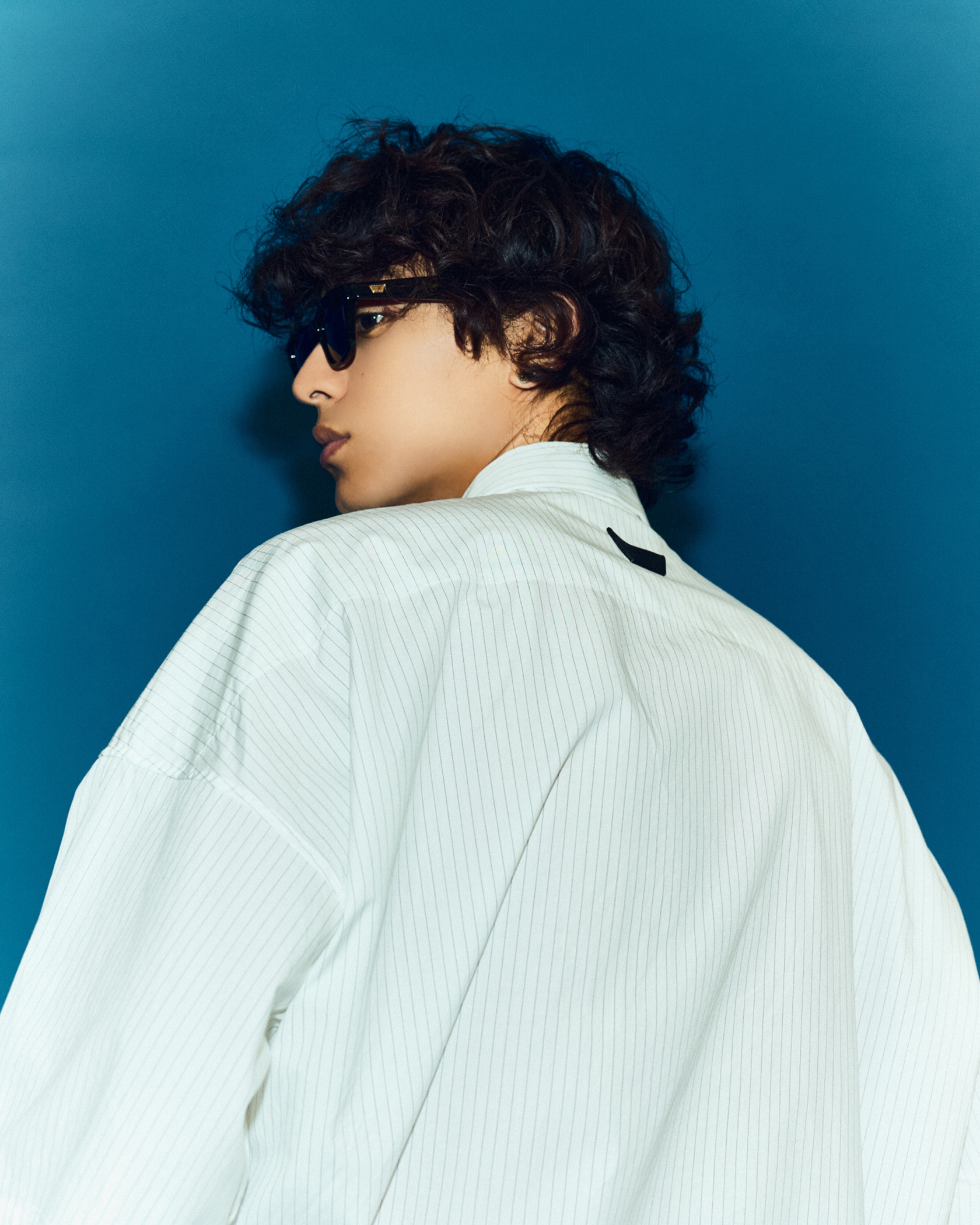 STRIPE BIG SHIRT 詳細画像 Sax 13