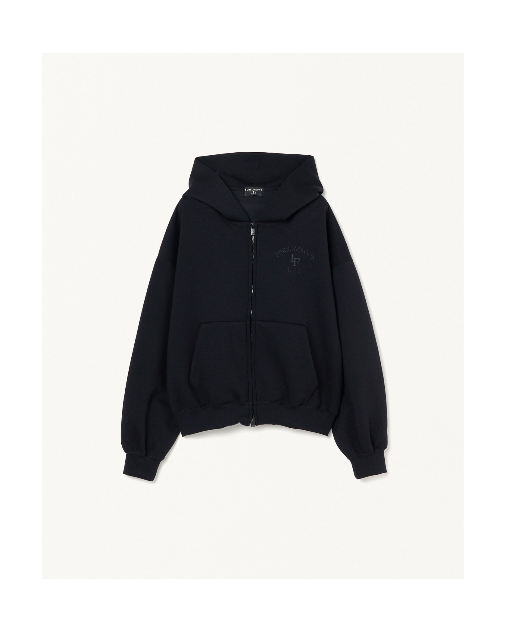 LF SMOOTH ZIP-UP HOODIE 詳細画像 Black 1