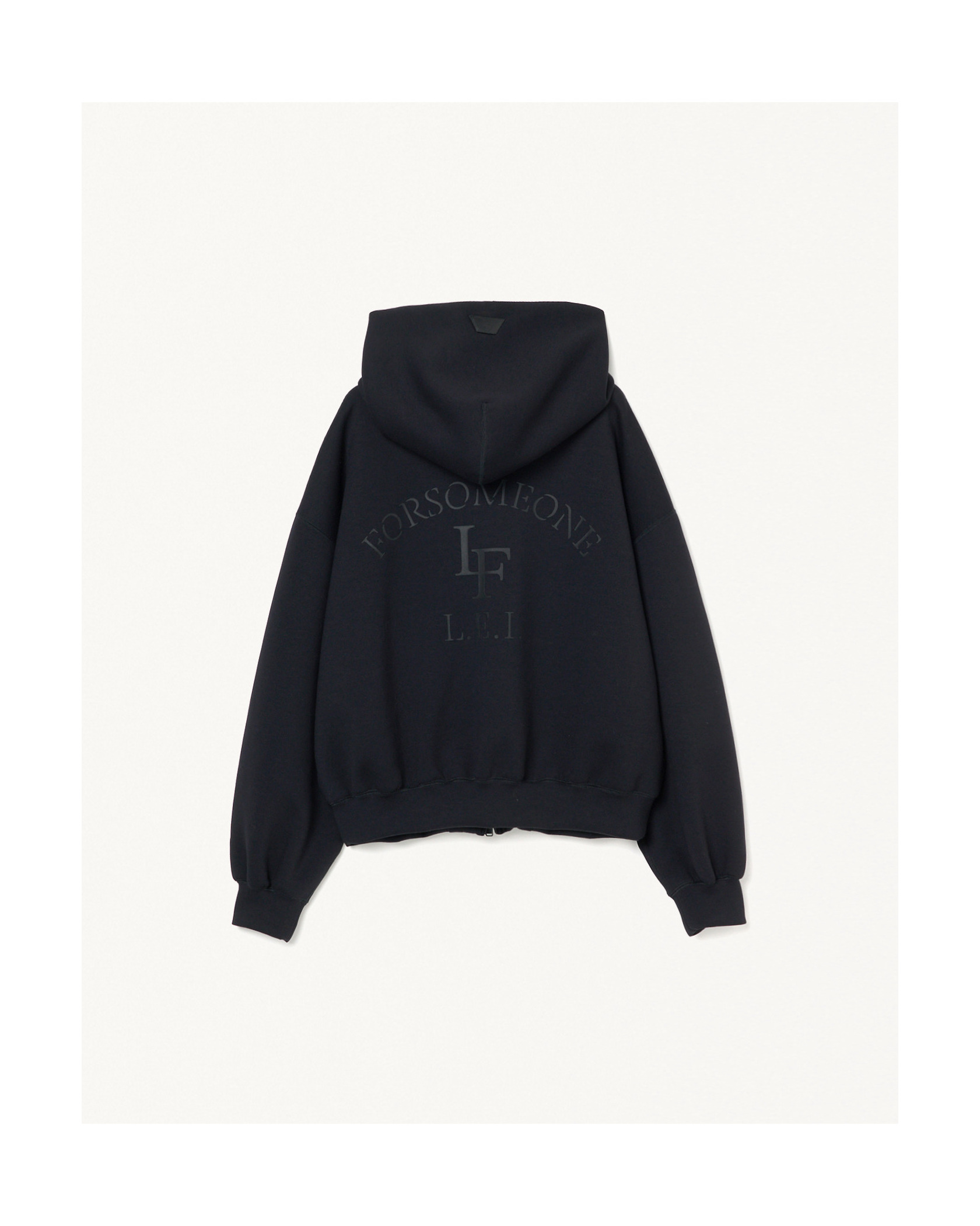 LF SMOOTH ZIP-UP HOODIE 詳細画像 Black 2