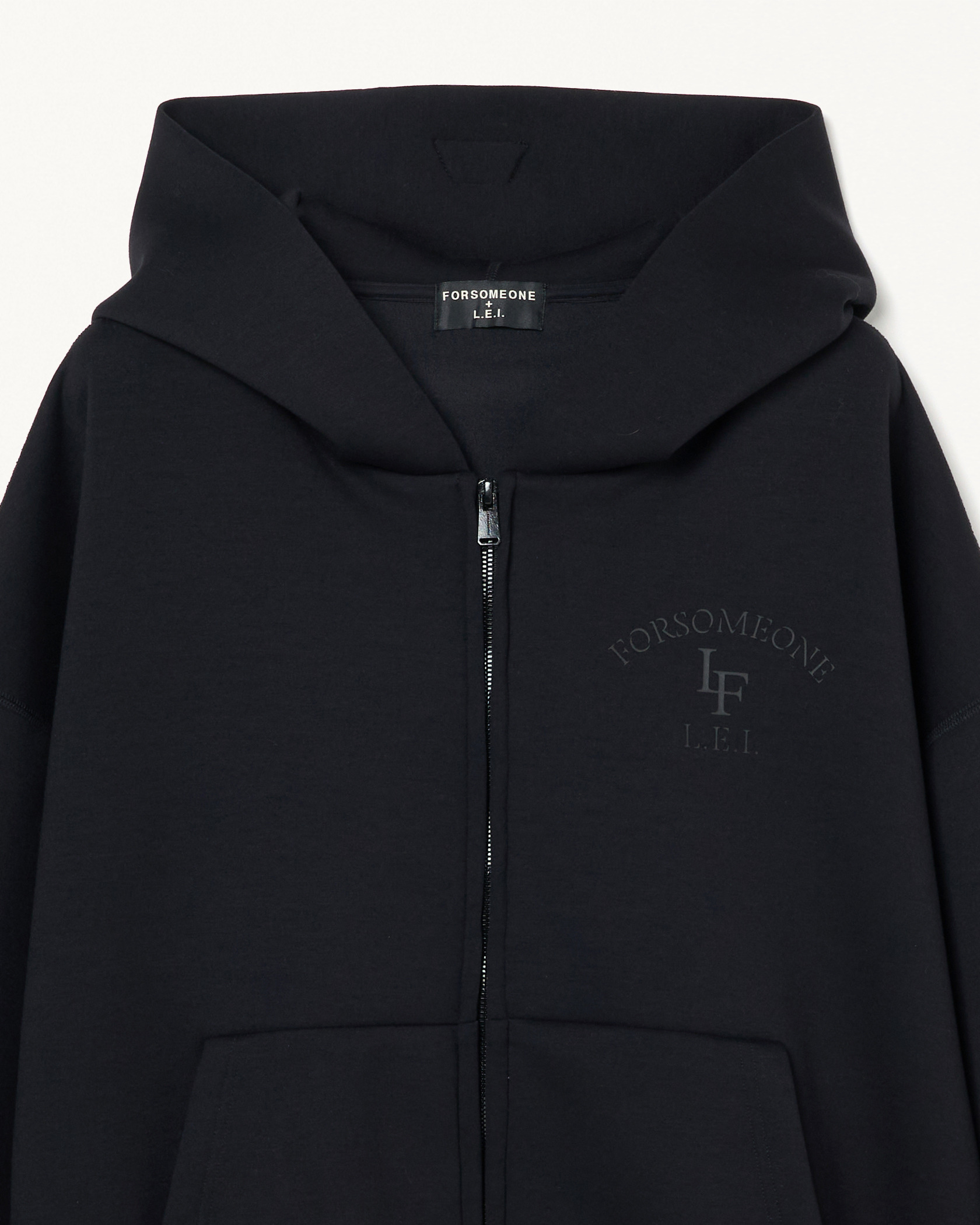 LF SMOOTH ZIP-UP HOODIE 詳細画像 Black 3