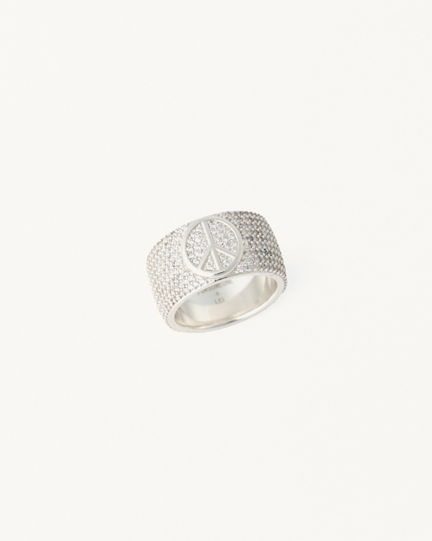 LF PEACE RING PAVE 詳細画像 Silver 1