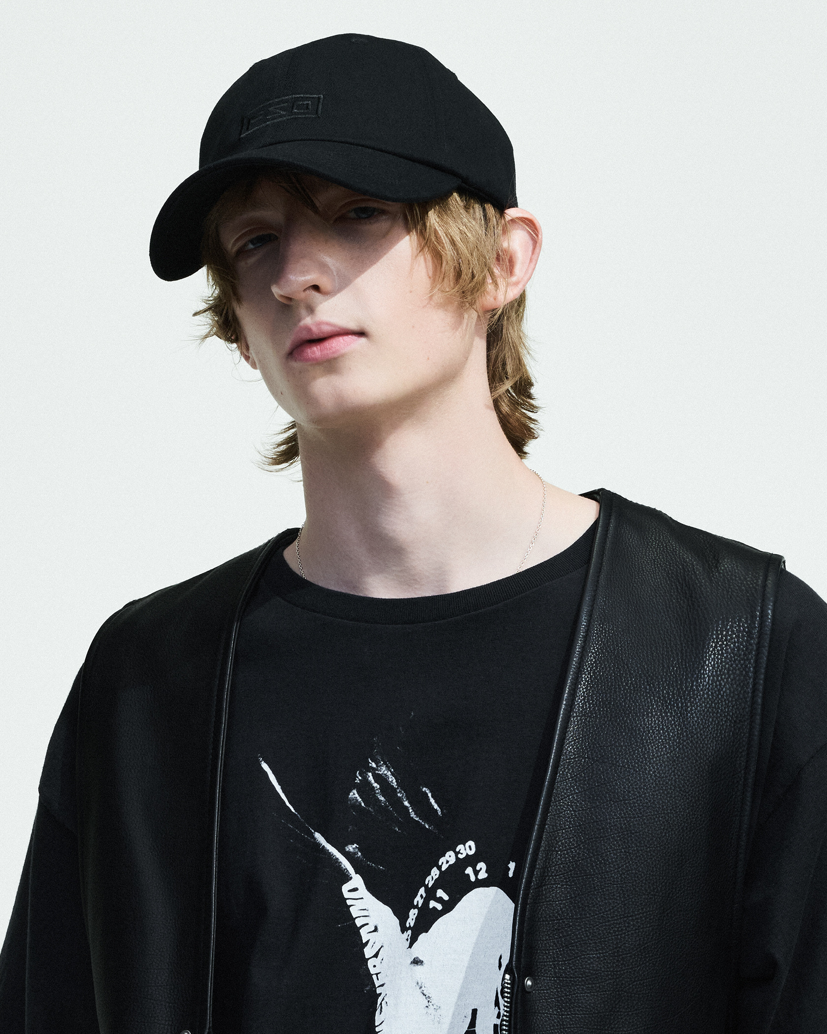 BOX LOGO CAP 詳細画像 Black&times;White 8