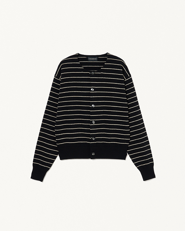 BORDER KNIT CARDY