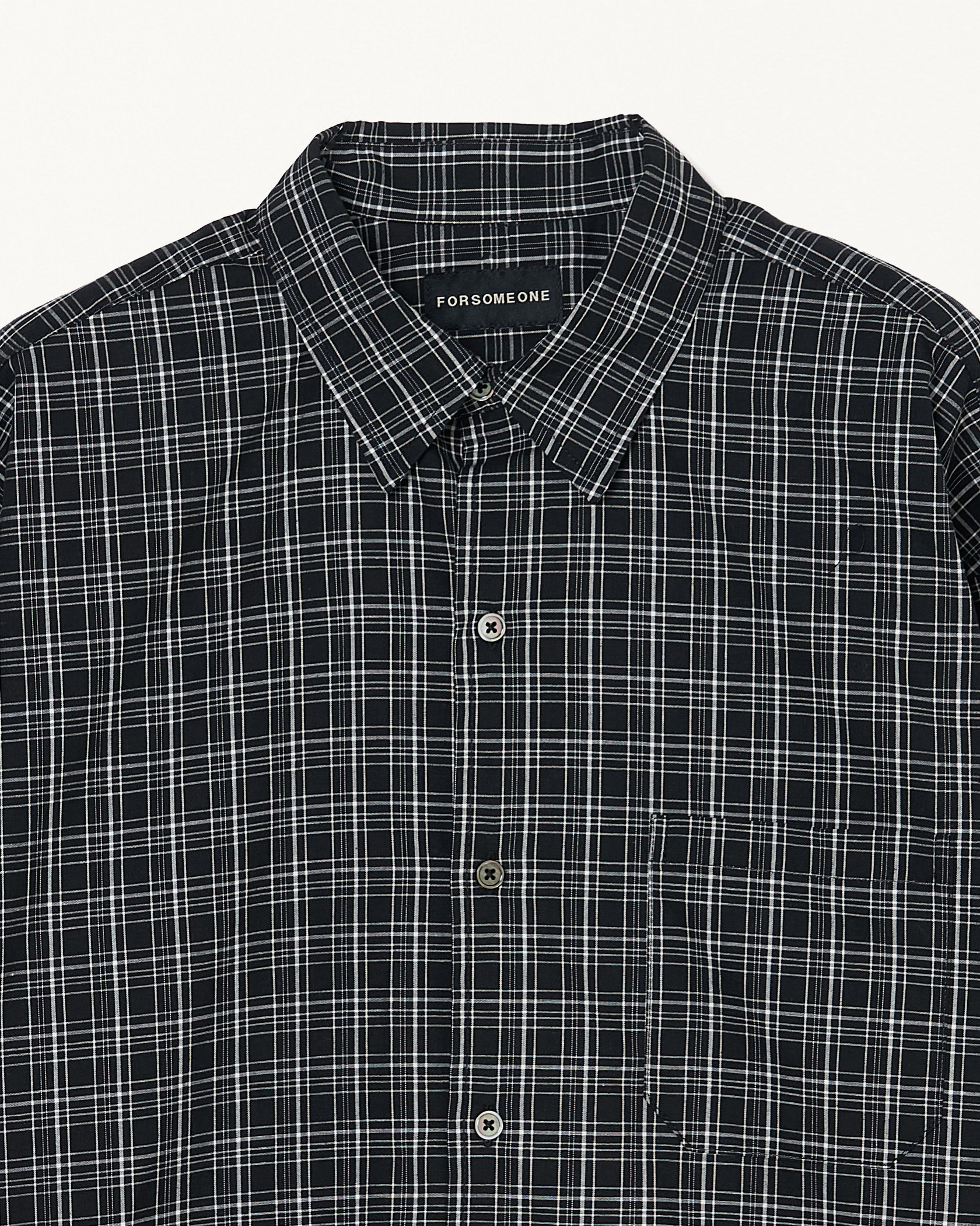 BLACK CHECK SHIRT 詳細画像 Black 3