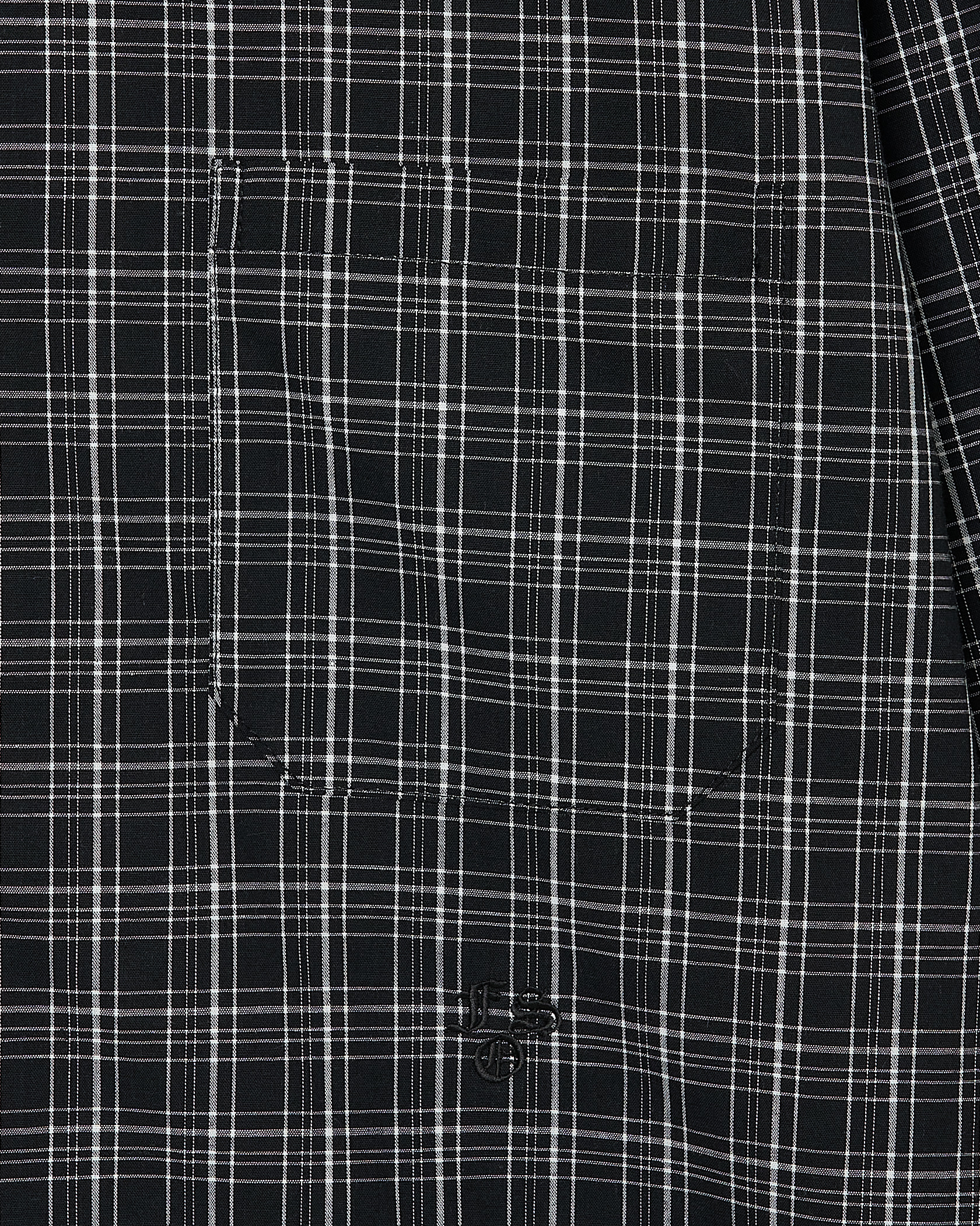 BLACK CHECK SHIRT 詳細画像 Black 7