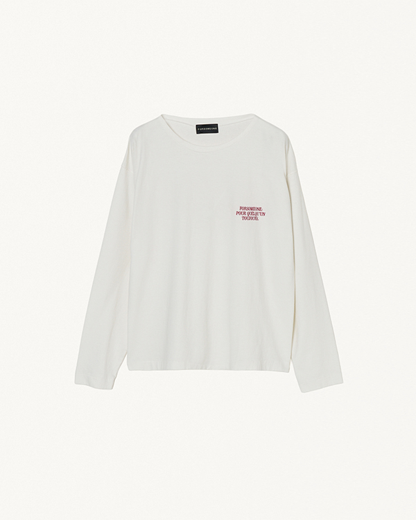 LOGO BOAT NECK LS TEE 詳細画像