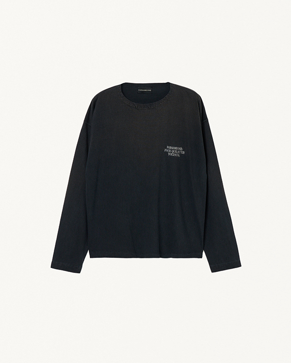 LOGO BOAT NECK LS TEE 詳細画像
