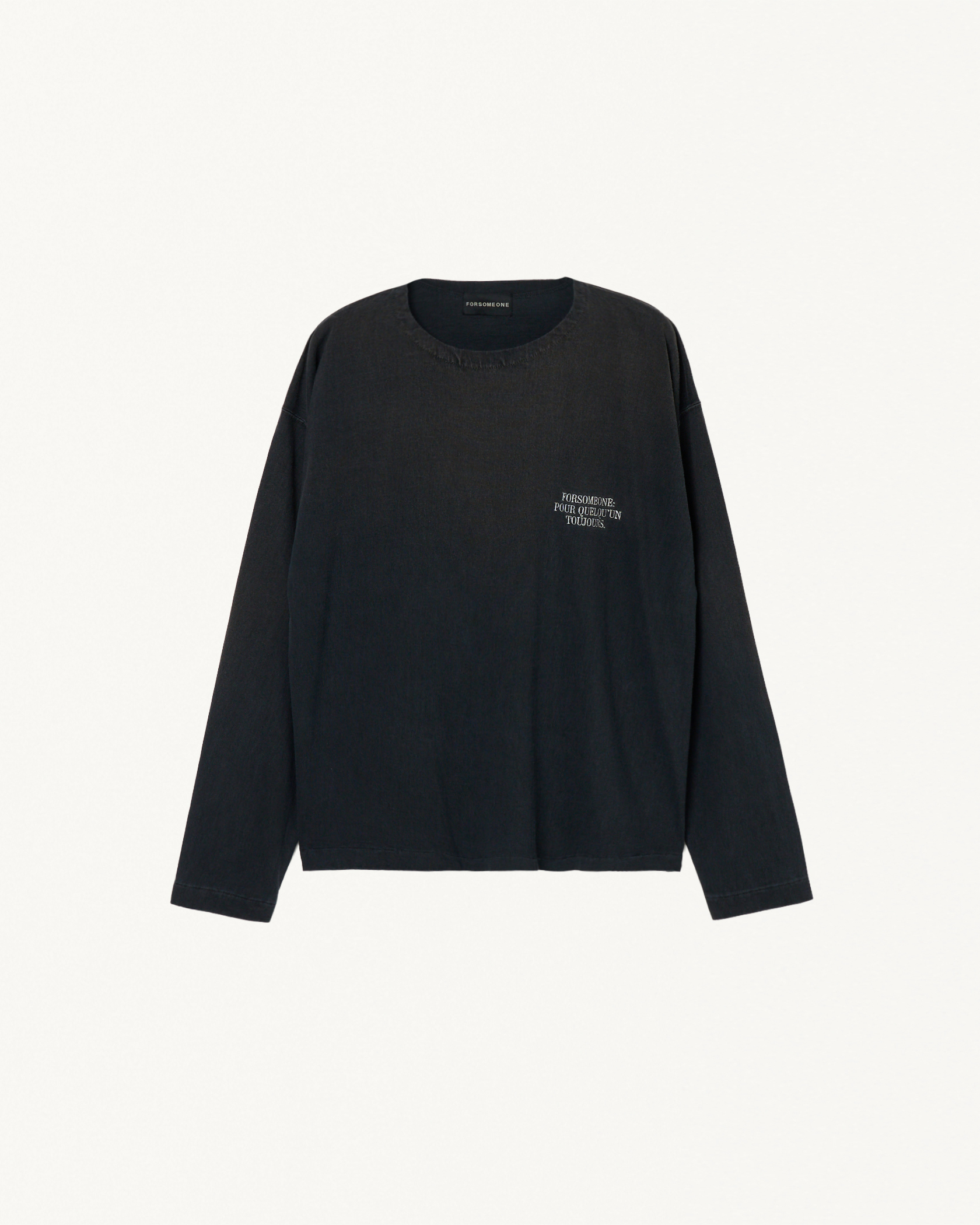 LOGO BOAT NECK LS TEE 詳細画像 Black 8