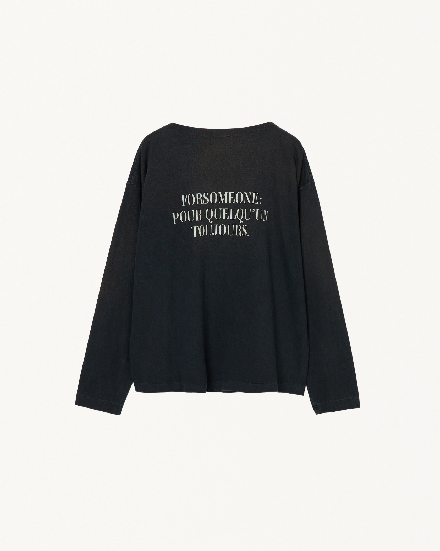LOGO BOAT NECK LS TEE 詳細画像 Black 9