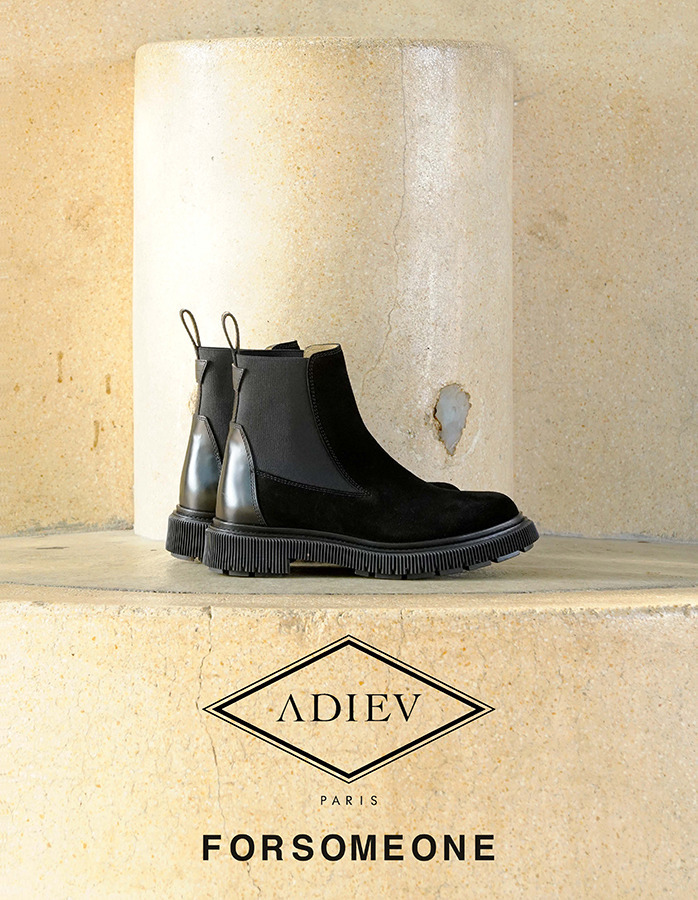 ADIEU × FORSOMEONE Chelsea boots