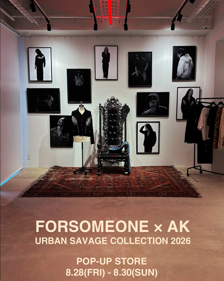 『FORSOMEONE &times; AK』 POP-UP STOREオープン時間変更のお知らせ